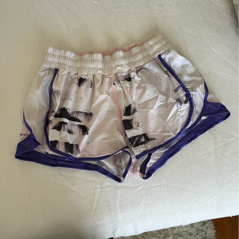 Purple, Pink & White Lululemon Shorts